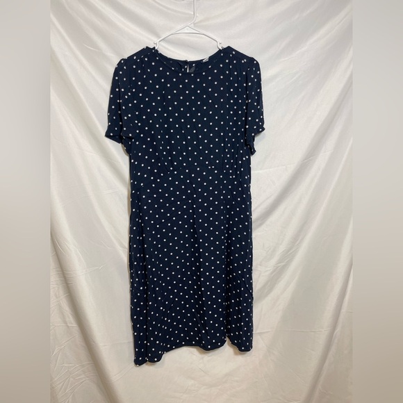 Old Navy Dark Blue Mini Dress with White Polka Dots - Picture 1 of 6